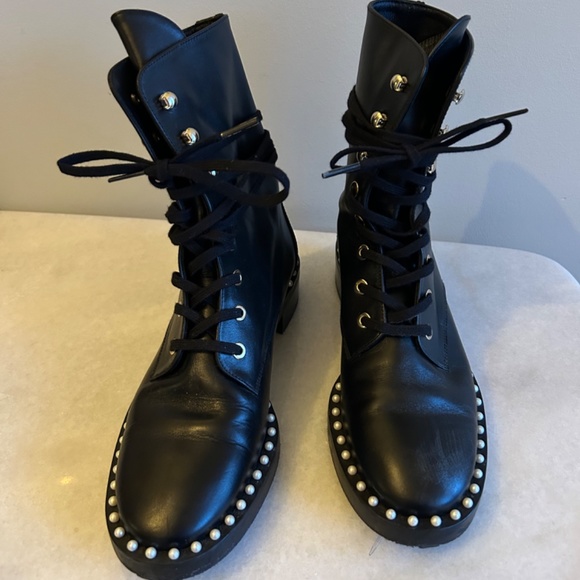 Stuart Weitzman Sondra Lace-Up Boots - Picture 2 of 4